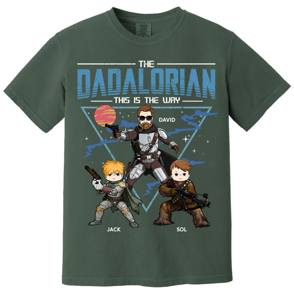 The Dadalorian This Is The Way Personalized Shirt For Dad Father's Day Gift T1807 Hv01