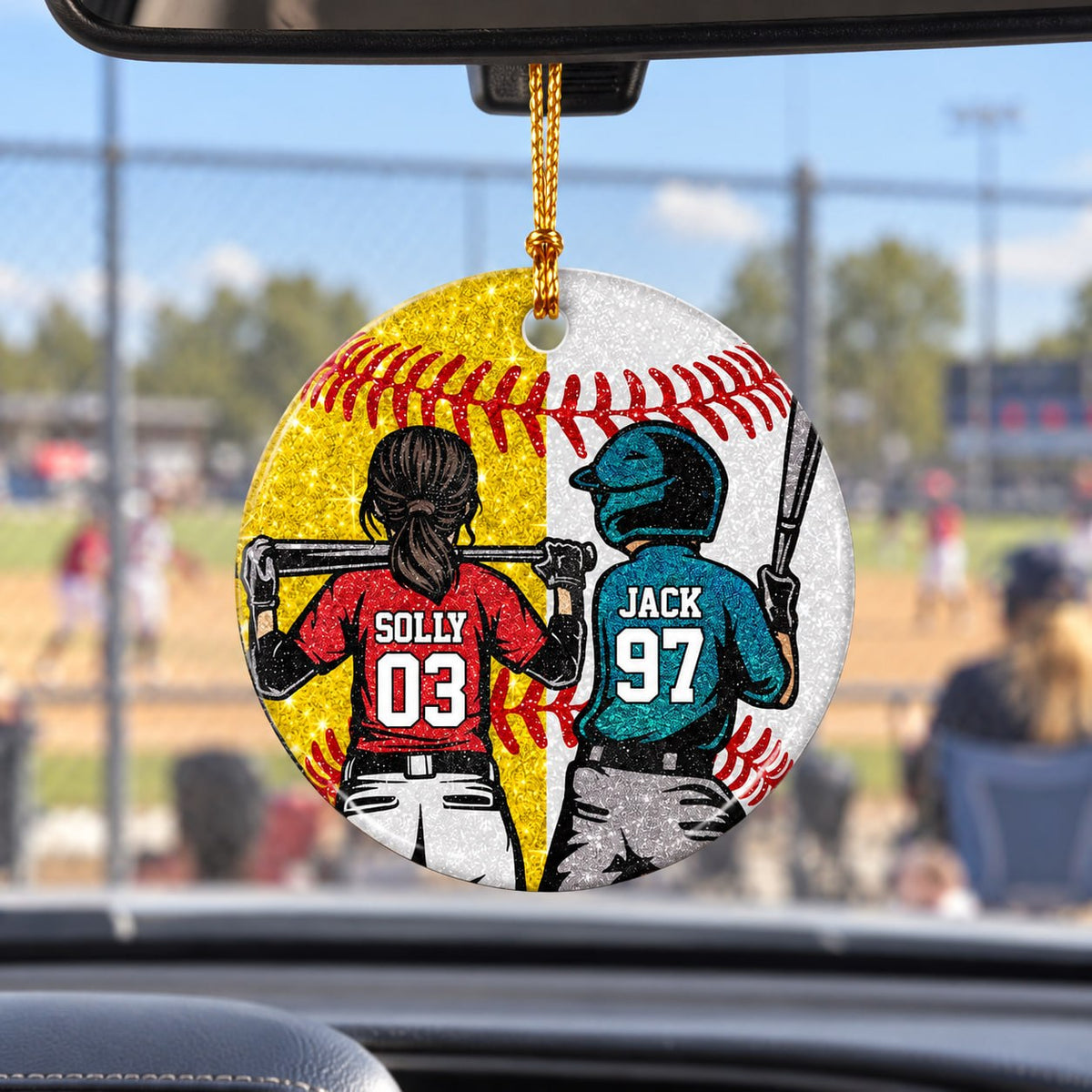 Personalized Baseball Softball Christmas Ornament, Custom Player Gift, Baseball Softball Lovers Gift T1807 T24