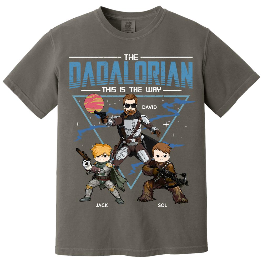 The Dadalorian This Is The Way Personalized Shirt For Dad Father's Day Gift T1807 Hv01