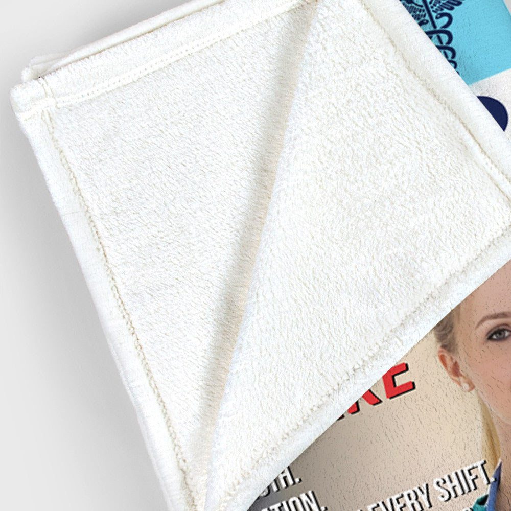 Personalized Top Nurse Magazine Cover Blanket-Gift for Nurse