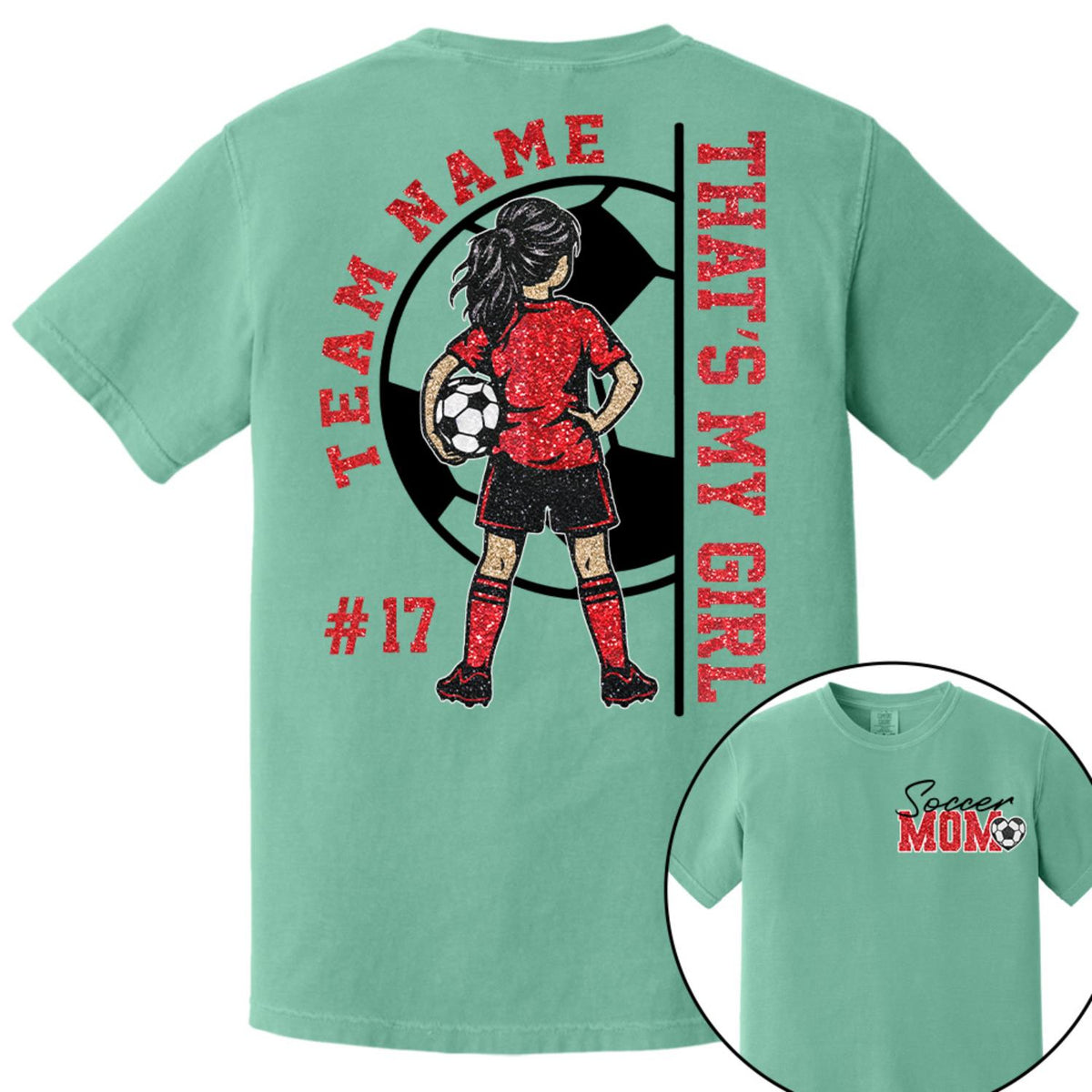 Personalized That’s My Girl Soccer Shirt, Custom Player Name & Number T-Shirt, Soccer Mom Gift Na02 Hv01 DH09