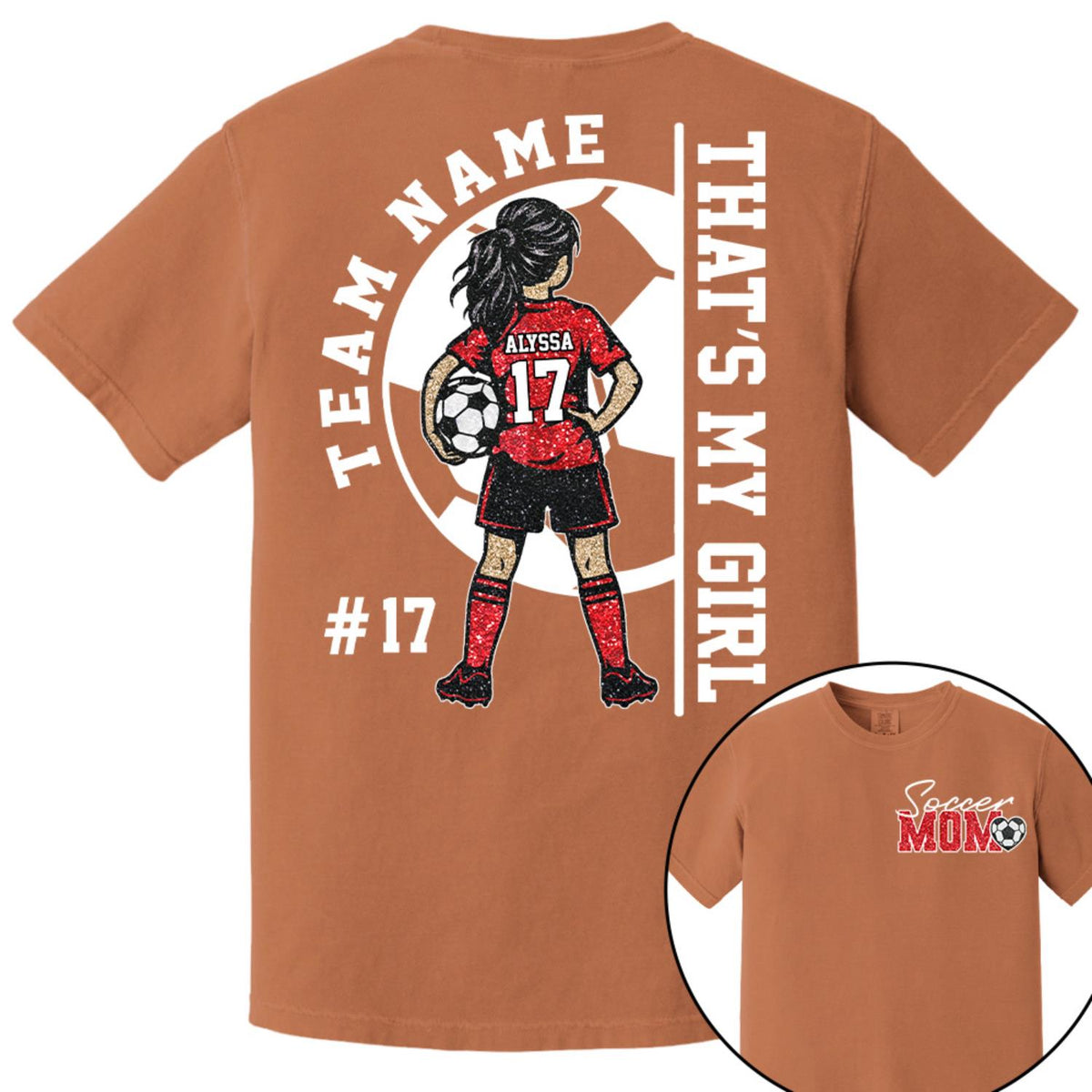 Personalized That’s My Girl Soccer Shirt, Custom Player Name & Number T-Shirt, Soccer Mom Gift Na02 Hv01 DH09