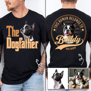 The Dog Father, Personalized Custom Photo Dog Dad Mom Shirt, Gift For Dog Lover T1807 Li29
