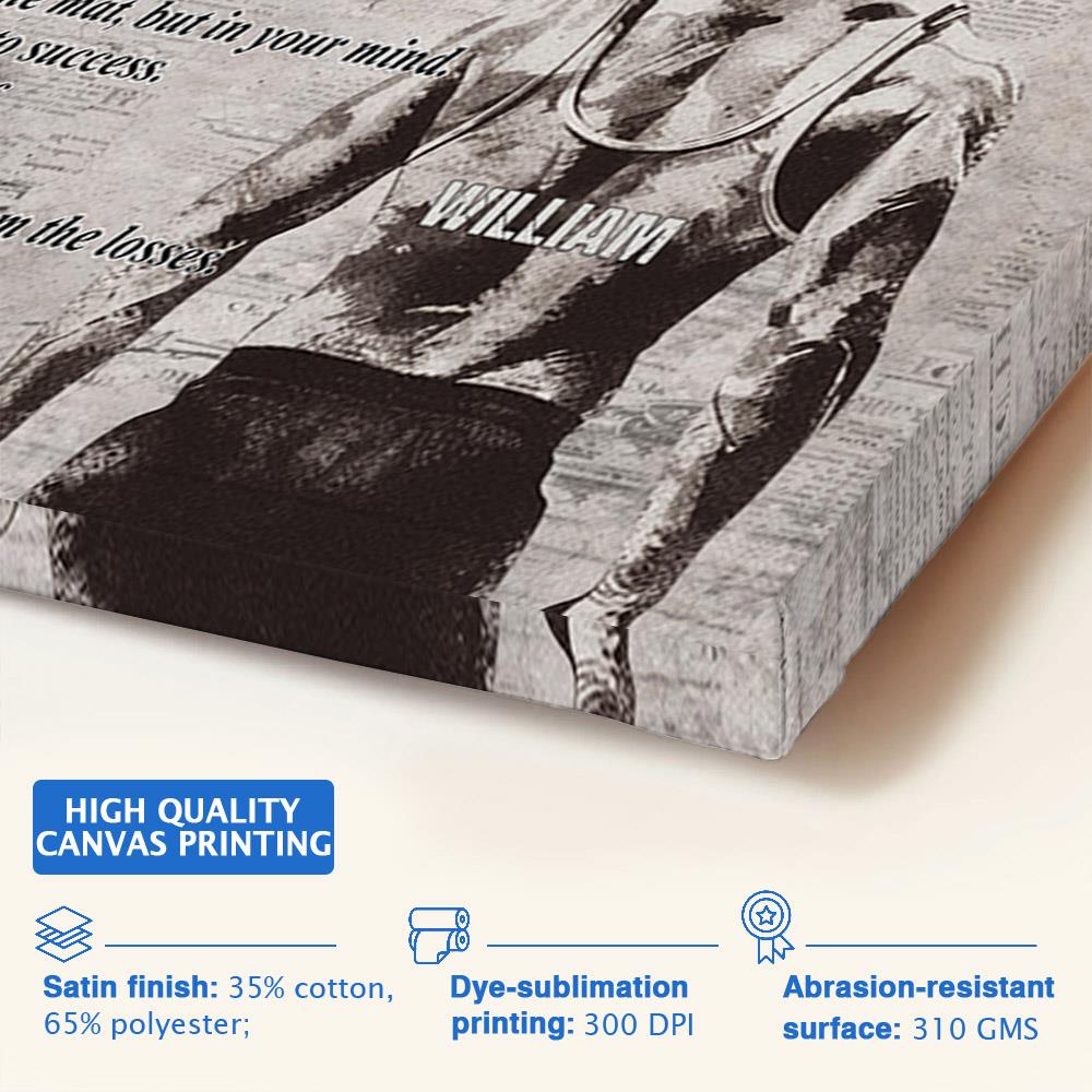 Personalized Wrestling Poster - Custom Photos And Names For Basketball Players NA04