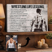 Personalized Wrestling Poster - Custom Photos And Names For Basketball Players NA04