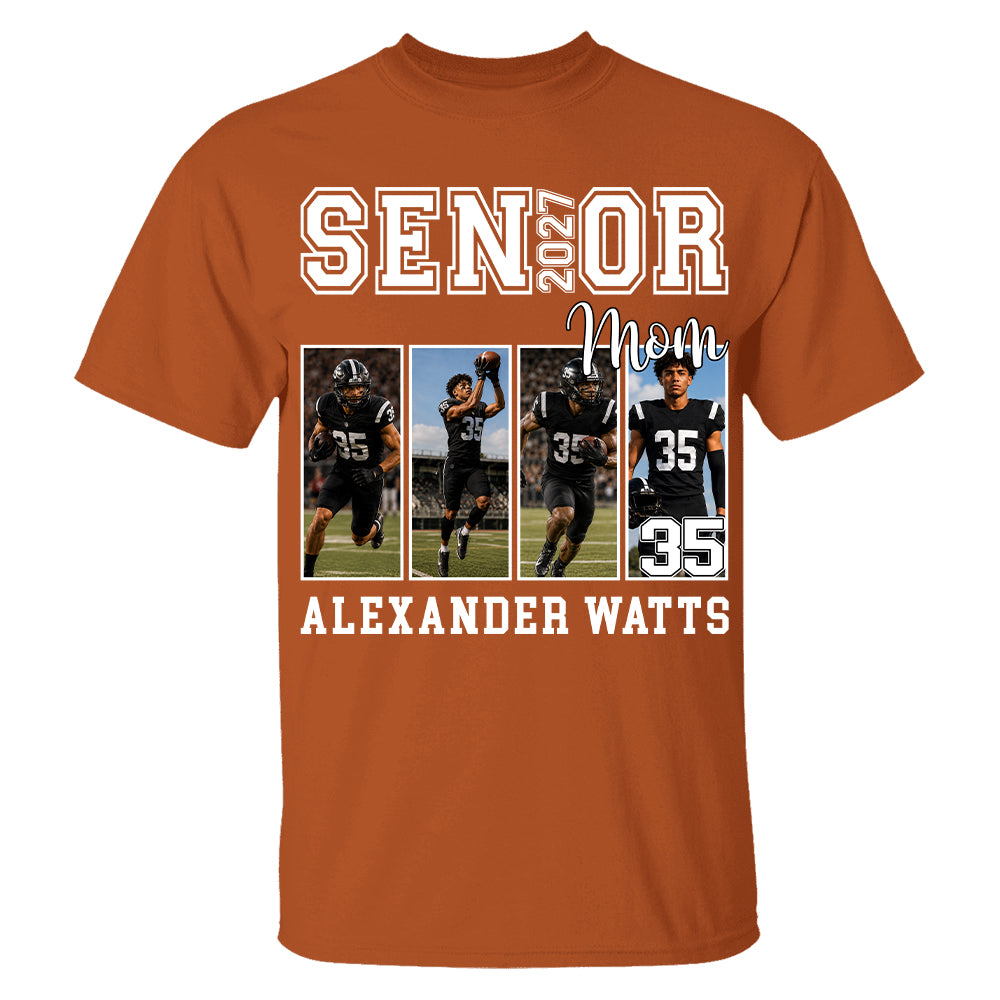 Senior Mom Custom Photo 2027 Sport Mom Shirt L0411 TH23