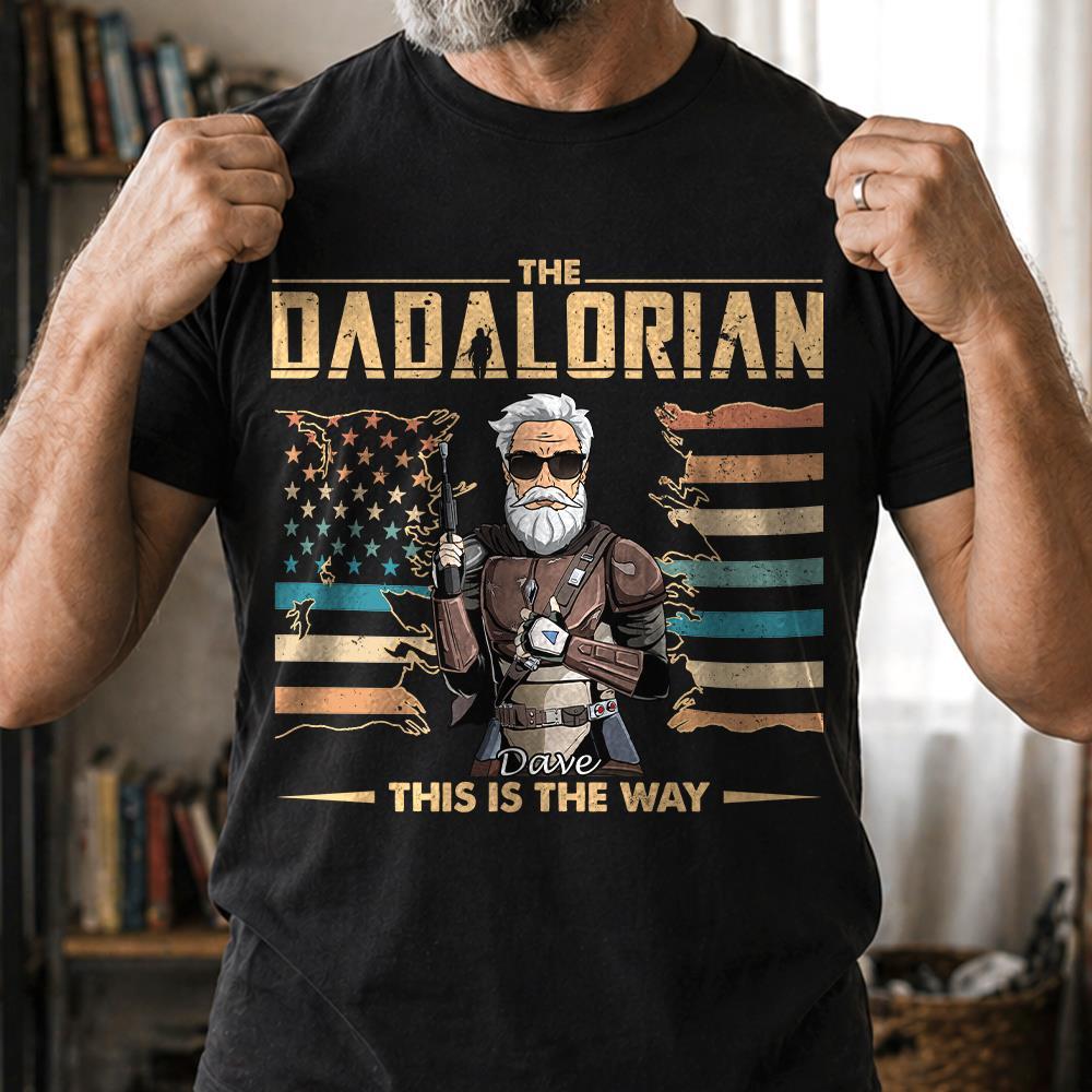 The Dadalorian This Is The Way - Personalized Shirt For Dad, Grandpa, Gift For Father's Day A2110 Hv01