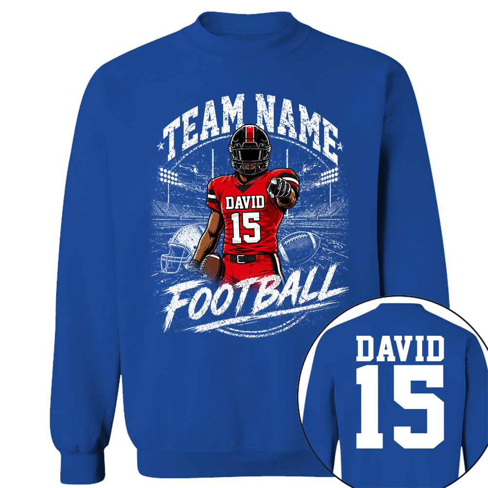 Personalized American Football Team Shirt - Football GameDay Custom Shirt Na02 VH01