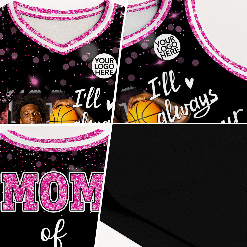 Custom Photo Basketball Jersey For Basketball Lovers - Personalized Basketball Shirt Basketball Mom Grandma Sport Family Lovers T1807 Pt99