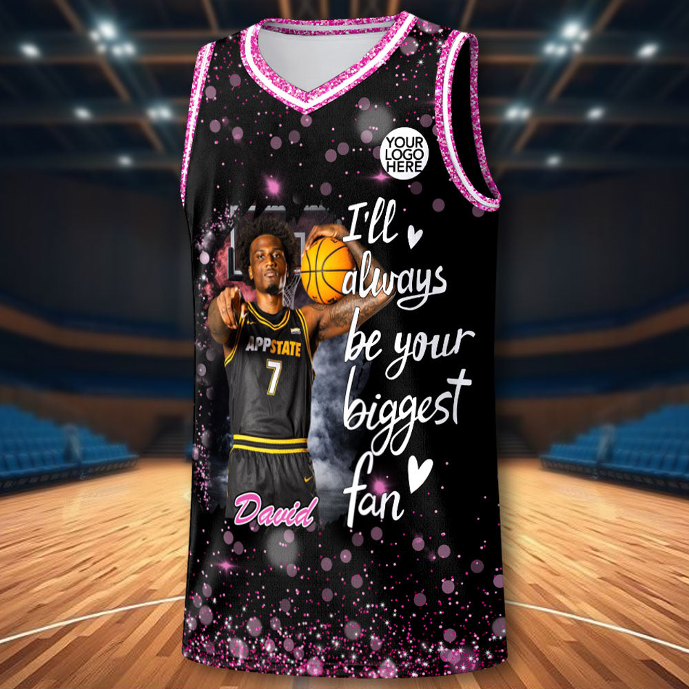 Custom Photo Basketball Jersey For Basketball Lovers - Personalized Basketball Shirt Basketball Mom Grandma Sport Family Lovers T1807 Pt99