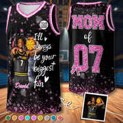Custom Photo Basketball Jersey For Basketball Lovers - Personalized Basketball Shirt Basketball Mom Grandma Sport Family Lovers T1807 Pt99