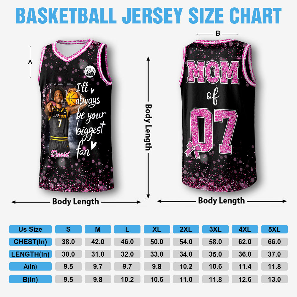 Custom Photo Basketball Jersey For Basketball Lovers - Personalized Basketball Shirt Basketball Mom Grandma Sport Family Lovers T1807 Pt99