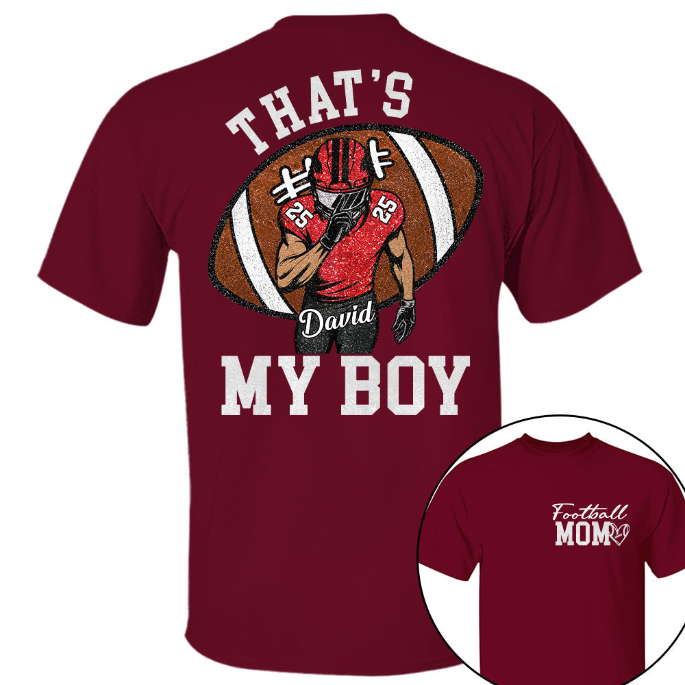Personalized Football Mom Football Grandma Shirt Those Are My Kids Shirt Gift For Sport Family T1807 T24