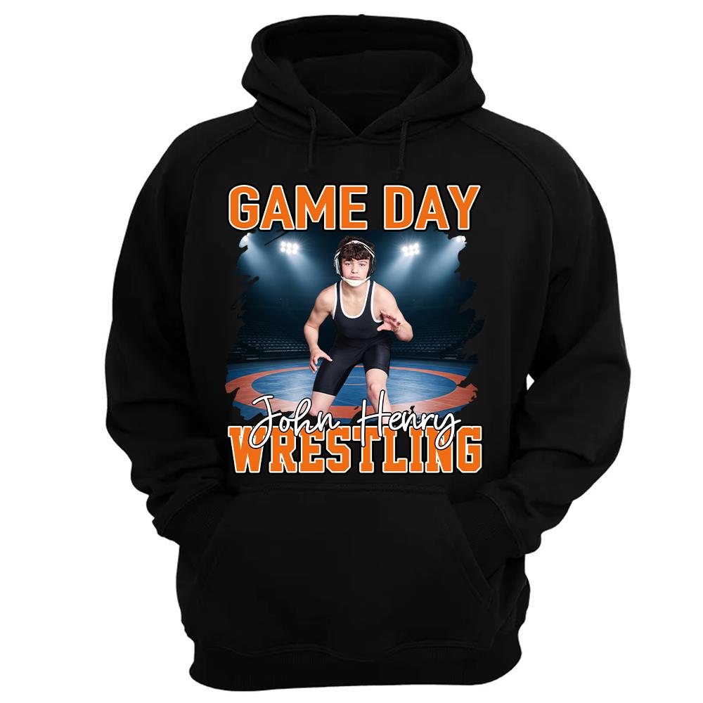 Custom Photo Wrestling Game Day Personalized Shirt Custom Name & Team Name NA04