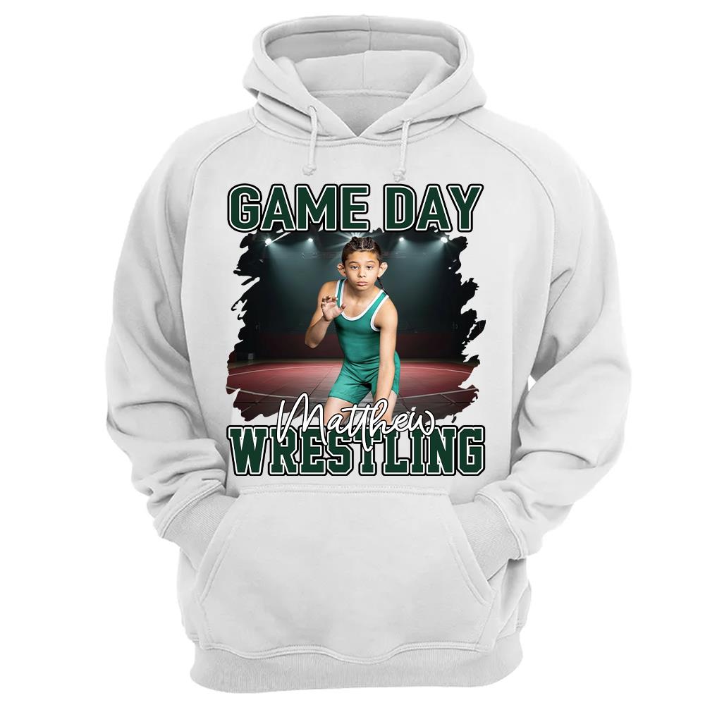 Custom Photo Wrestling Game Day Personalized Shirt Custom Name & Team Name NA04