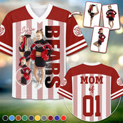 Personalized Cheer Family Jersey with Photo, Name & Number - Personalized Gift For Cheerleader A2110 Pt99