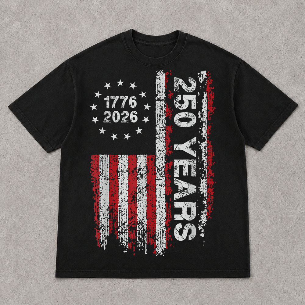 America 250th Anniversary Freedom T-Shirt, Independence Day Patriotic USA Tee Hv01