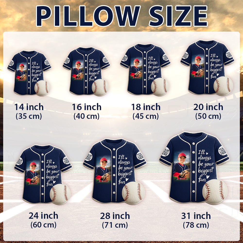 Custom Photo Baseball Game Day Ugly Plush Pillow Gift For Baseball Lovers - Personalized Gift For Baseball Player Hv01