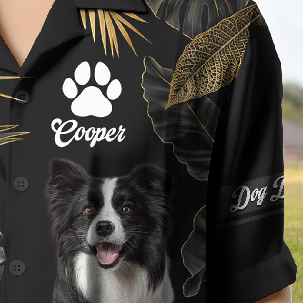 This Human Belongs To, Custom Photo Dog, Personalized Short Sleeve Silk Shirt, Gift For Dog Lover T1807 Pt99 