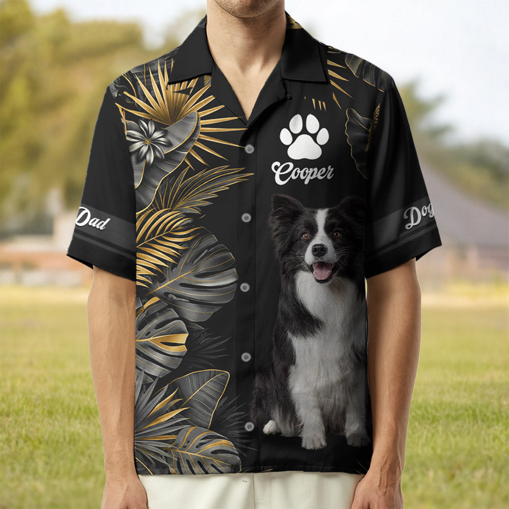 This Human Belongs To, Custom Photo Dog, Personalized Short Sleeve Silk Shirt, Gift For Dog Lover T1807 Pt99 