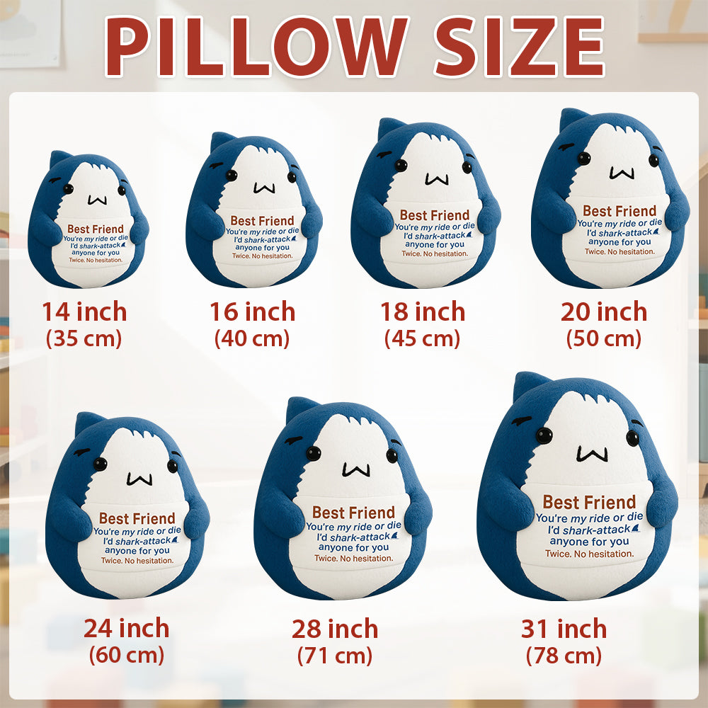 Positive Animals Ugly Plush Pillow Shark Gift, Mini Emotional Shark Plush with Support Message, for Coworker or Friend, Christmas Secret Santa Gift for Women Men TH23