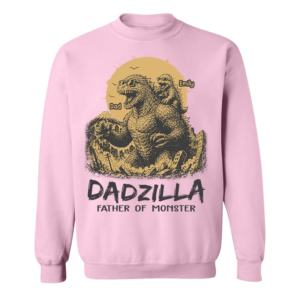 Dadzilla Father Of The Monsters Personalized Shirt Gift For Dad, Happy Father's Day 2026 T1807 Hv01