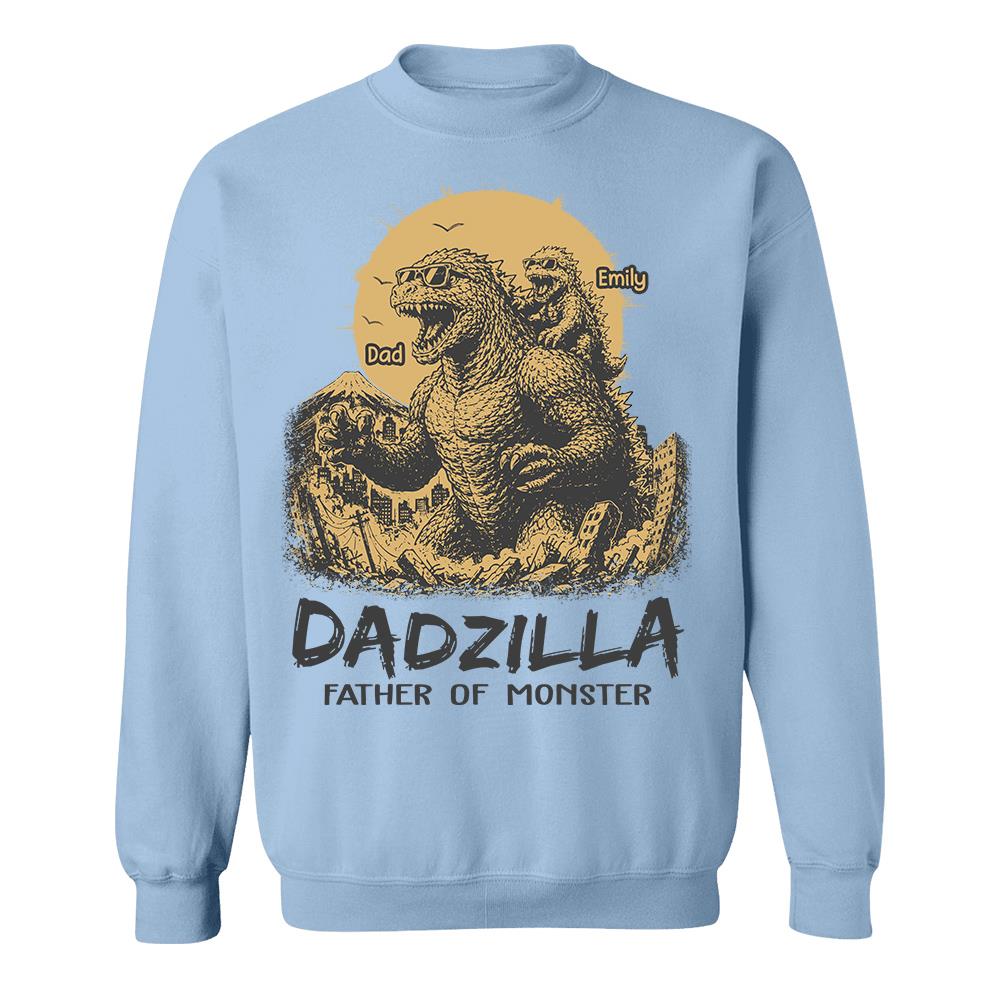 Dadzilla Father Of The Monsters Personalized Shirt Gift For Dad, Happy Father's Day 2026 T1807 Hv01