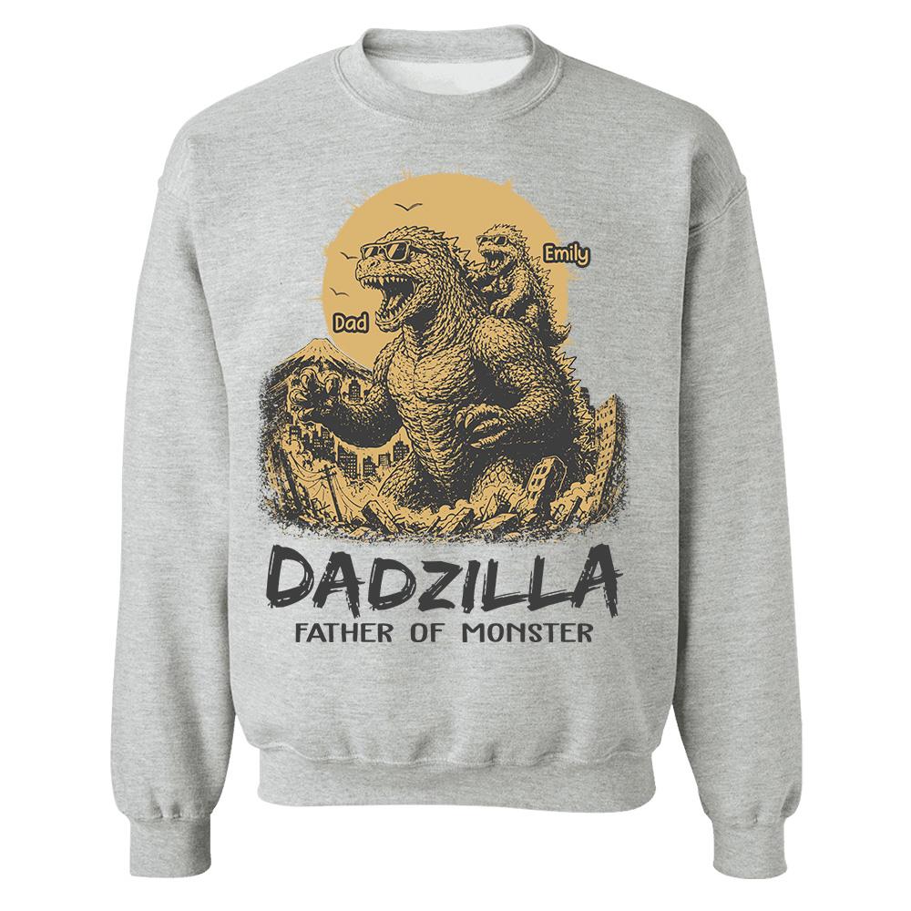 Dadzilla Father Of The Monsters Personalized Shirt Gift For Dad, Happy Father's Day 2026 T1807 Hv01