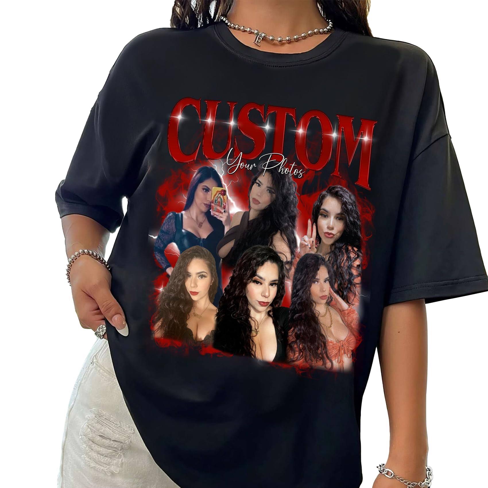 Retro Bootleg Shirt Custom Bootleg Rap Tee Custom Face Shirt